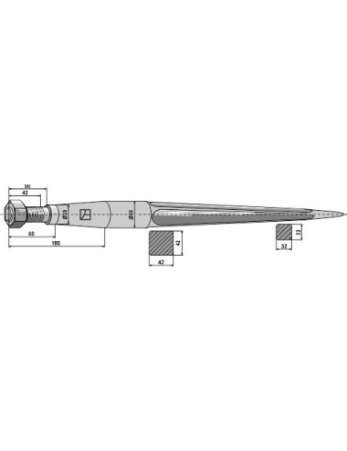 Dent de chargeur 1400