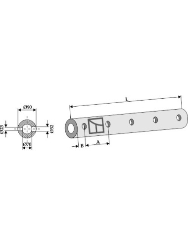 Tube-support pour dent - 810 - 5