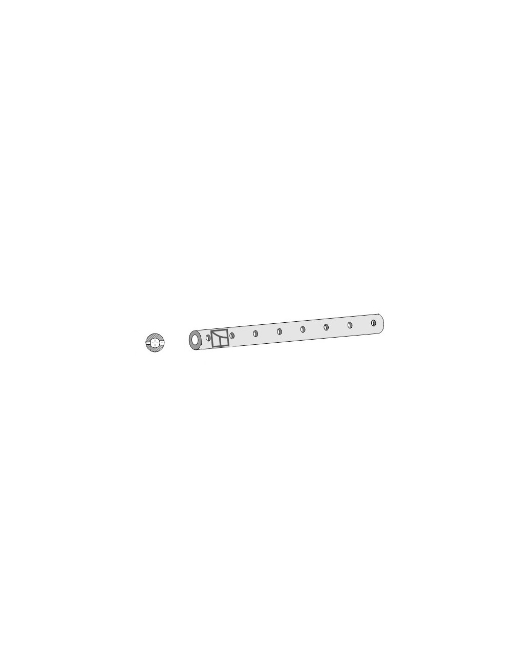 Tube-support pour dent - 1500 - 8