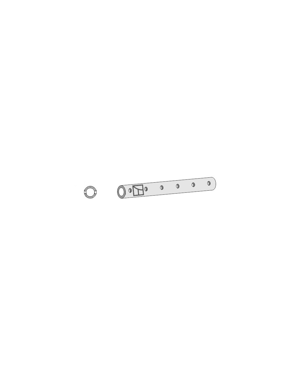 Tube-support pour dent - 980 - 6