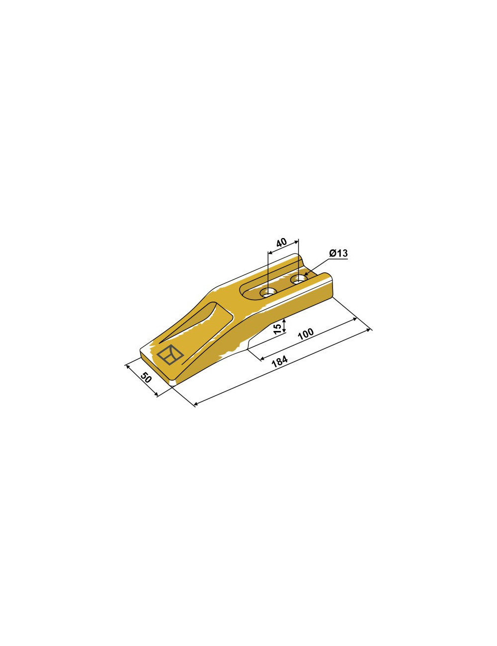 Dent standard pour chargeur frontal