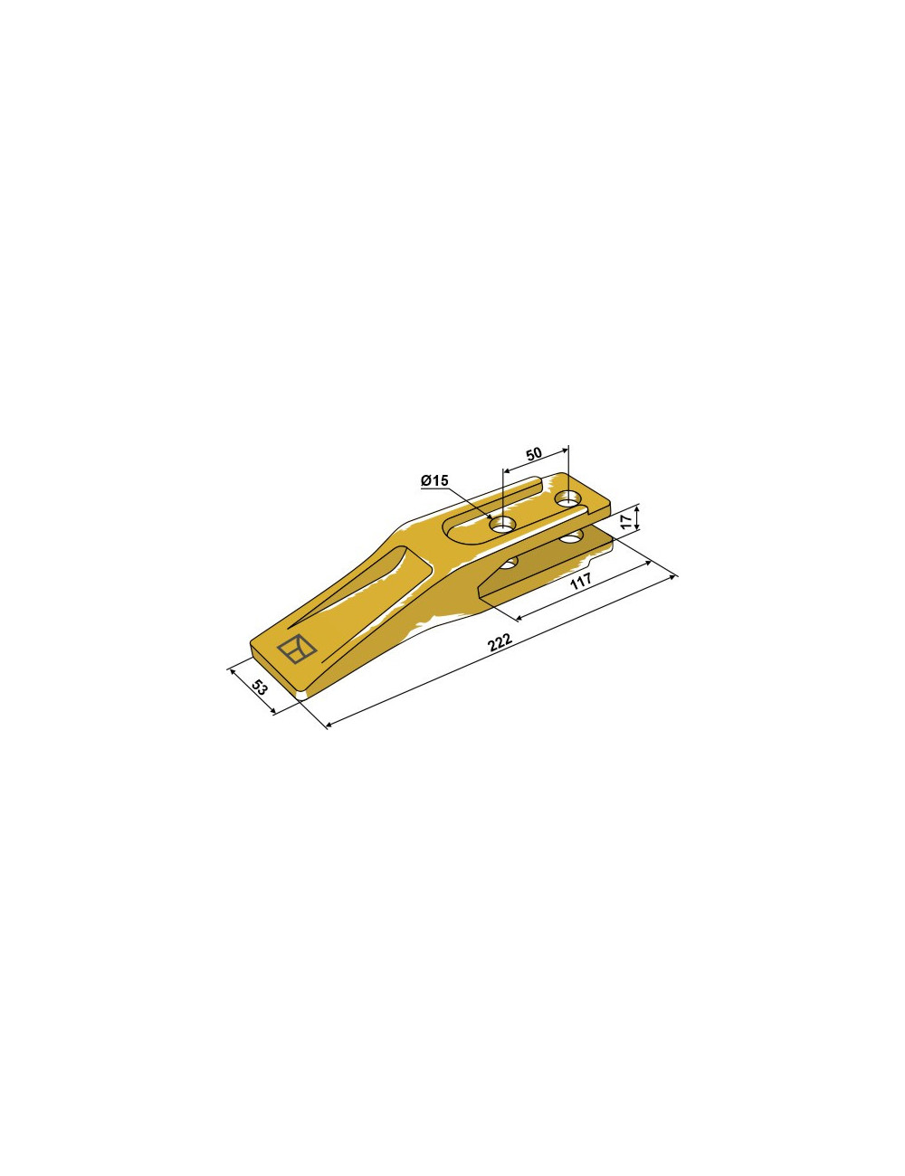 Dent standard pour chargeur frontal