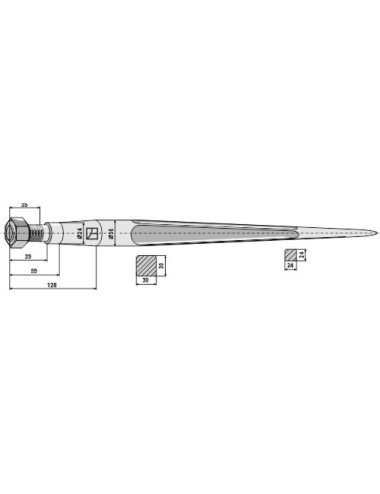 Dent de chargeur 680