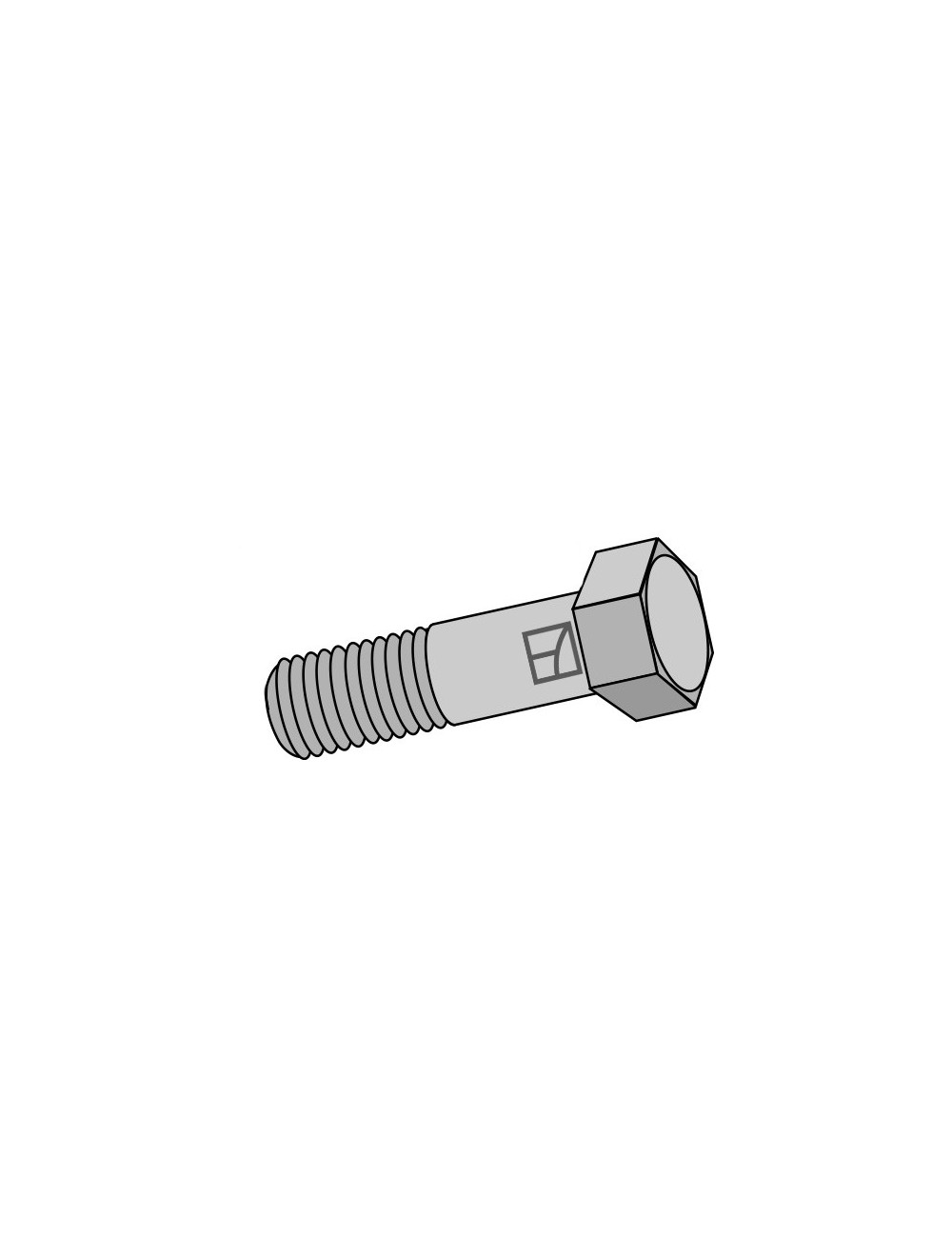 Boulon à tête hexagonale avec filet fin - M14x1,5 - 12.9