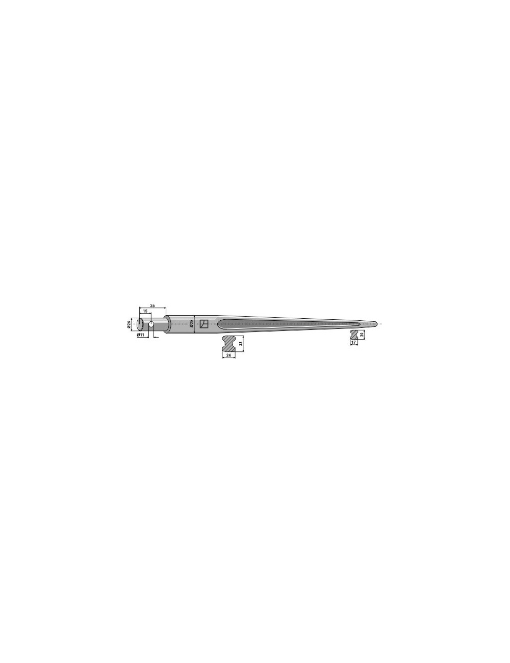 Dent de chargeur 850