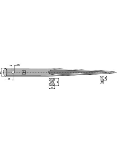 Dent de chargeur 900
