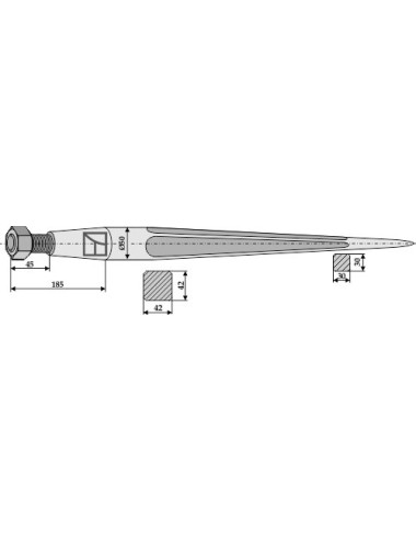 Dent de chargeur 980