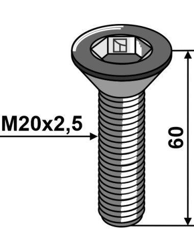 Boulon à six pan creux