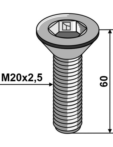Boulon à six pan creux