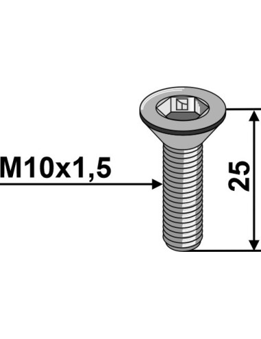 Boulon à six pan creux