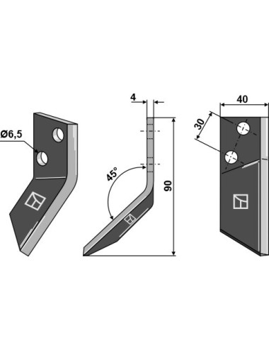 Couteau pour mélangeurs de...