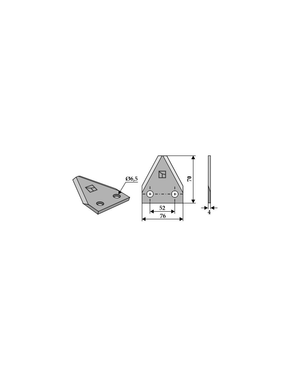 Couteau pour mélangeurs de fourrange