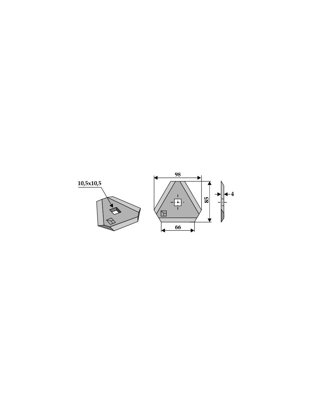 Couteau pour mélangeurs de fourrage