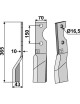 Dent rotative, modèle gauche