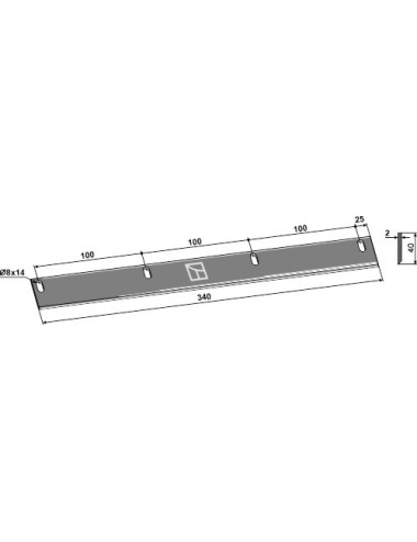 Couteau pour mélangeurs de fourrage