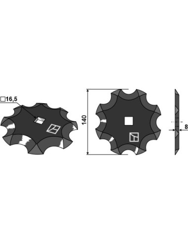 Couteau pour mélangeurs de fourrage