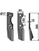 Dent rotative, modèle droit