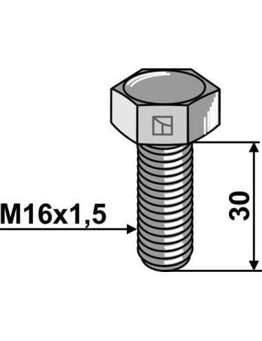 Boulon à tête hexagonale -...