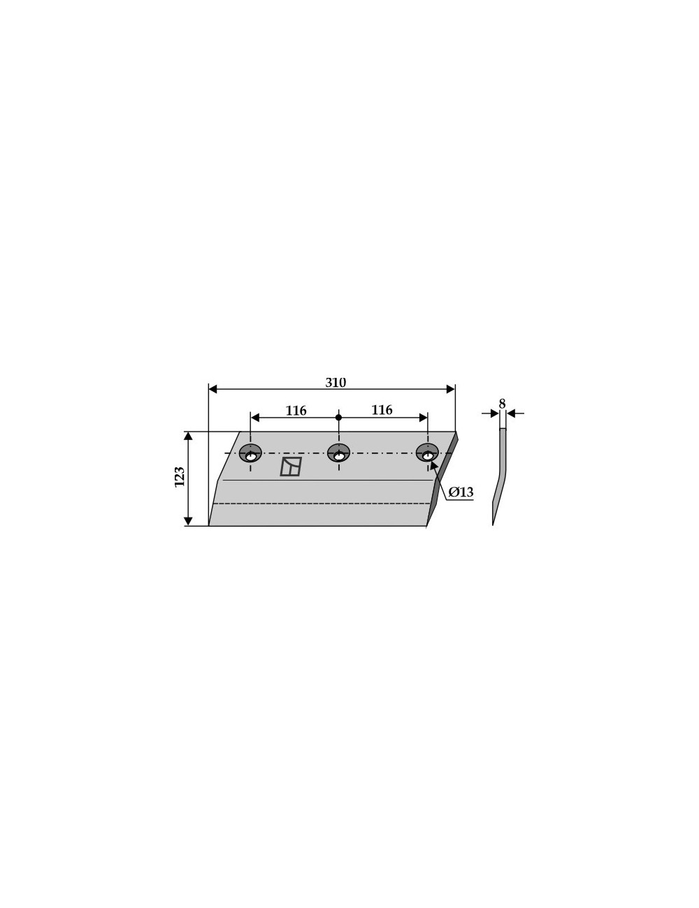 Couteau latéral gauche