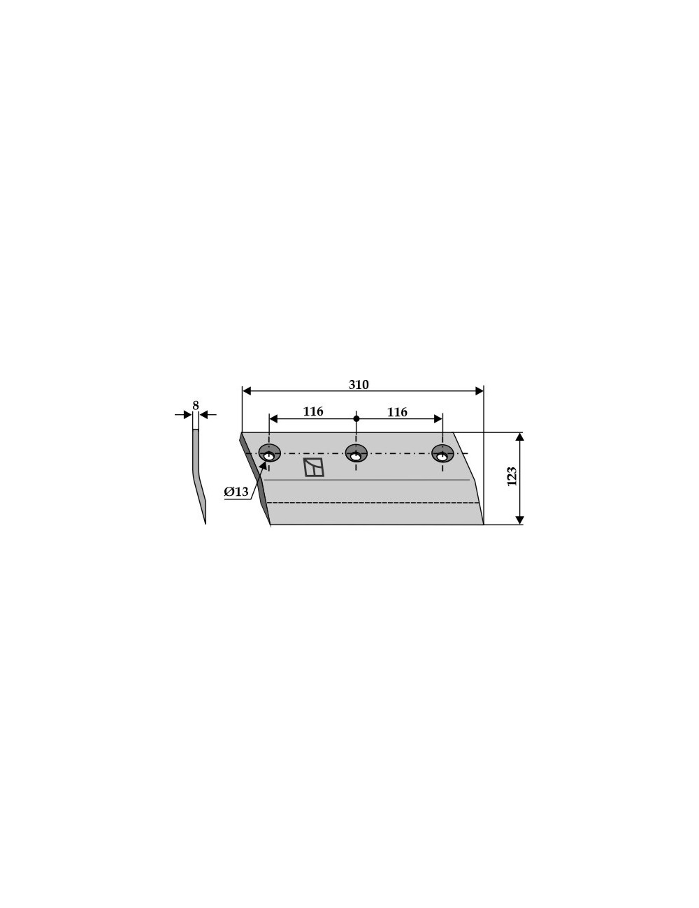 Couteau latéral droit