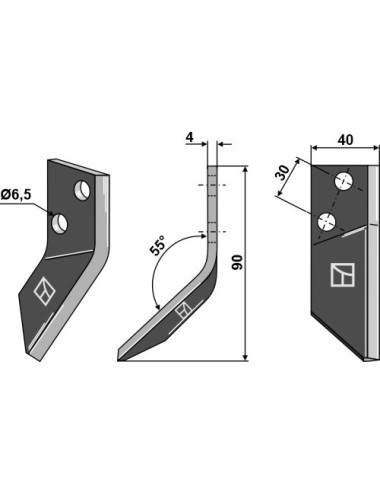 Couteau pour mélangeurs de...