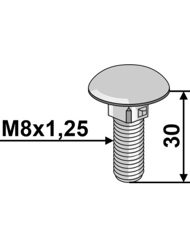 Boulon à tête bombée -...