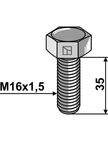 Boulon à tête hexagonale -...