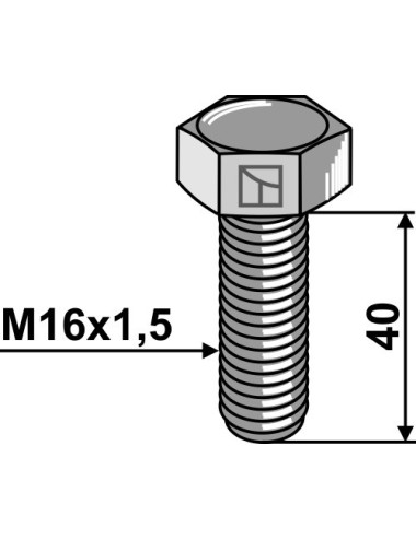 Boulon à tête hexagonale -...