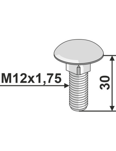 Boulon M12x1,75