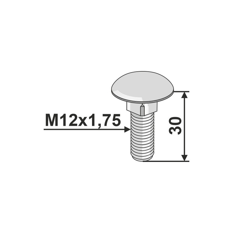 Boulon M12x1,75