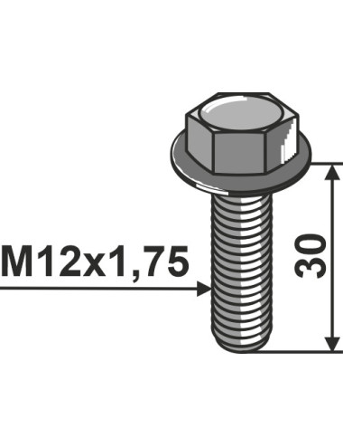 Boulon de serrage M12x1,75