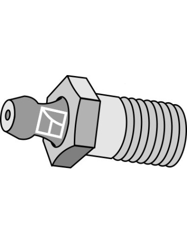 Raccord fileté de graissage M10