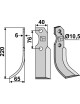 Couteau, modèle gauche