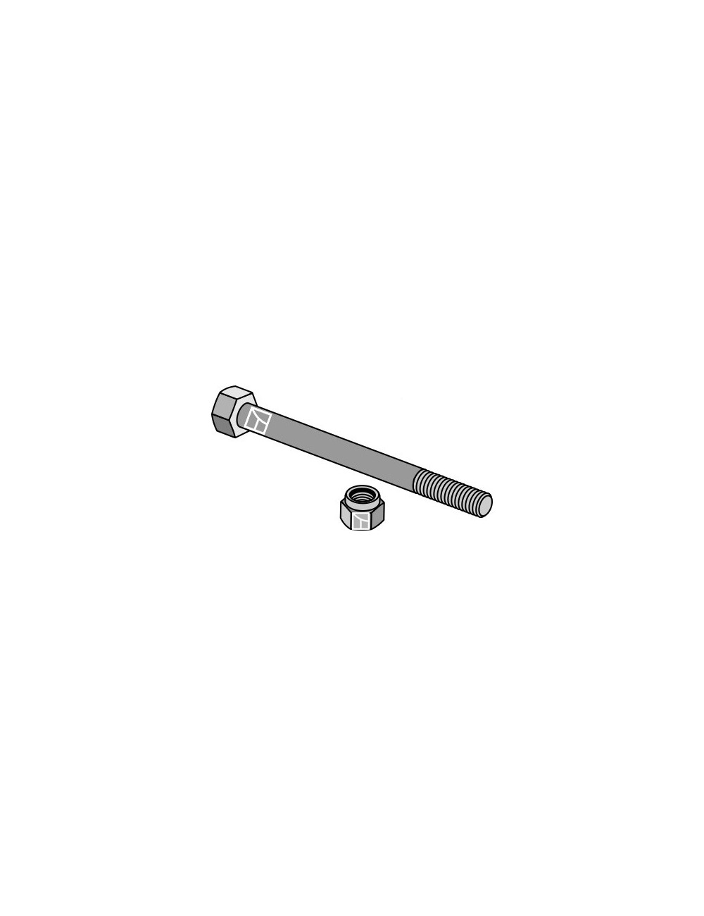 Boulon M10x120 avec écrou