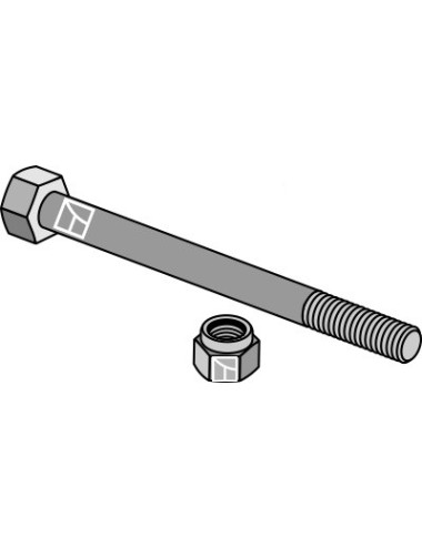 Boulon M8x90 avec écrou