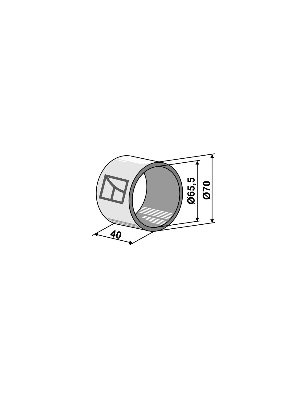 Bague pour palier en boi dur