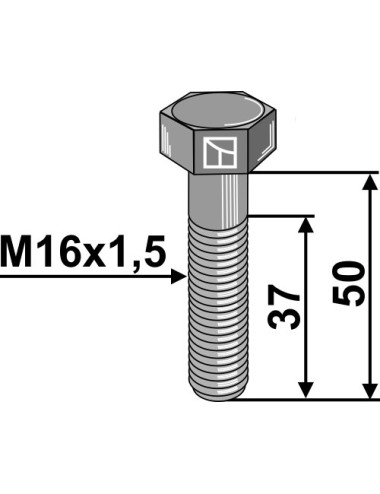 Boulon à tête hexagonale...