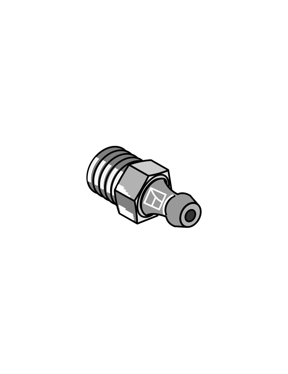 Raccord fileté de graissage - M6x1