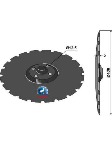 Disque de semoir Ø430 x 5