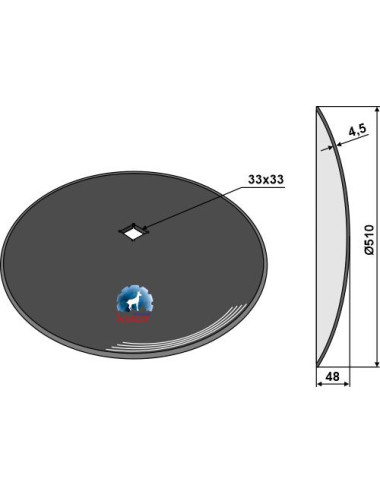 Disque lisse Ø510x4,5