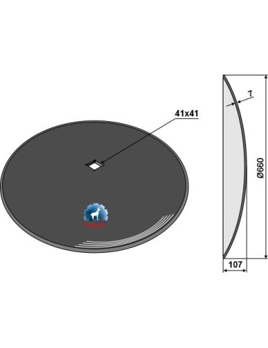 Disque lisse Ø660x7