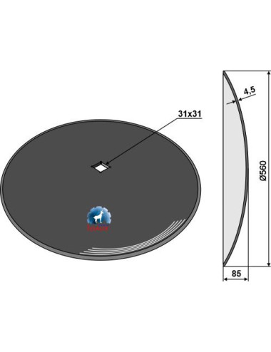 Disque lisse Ø560x4,5