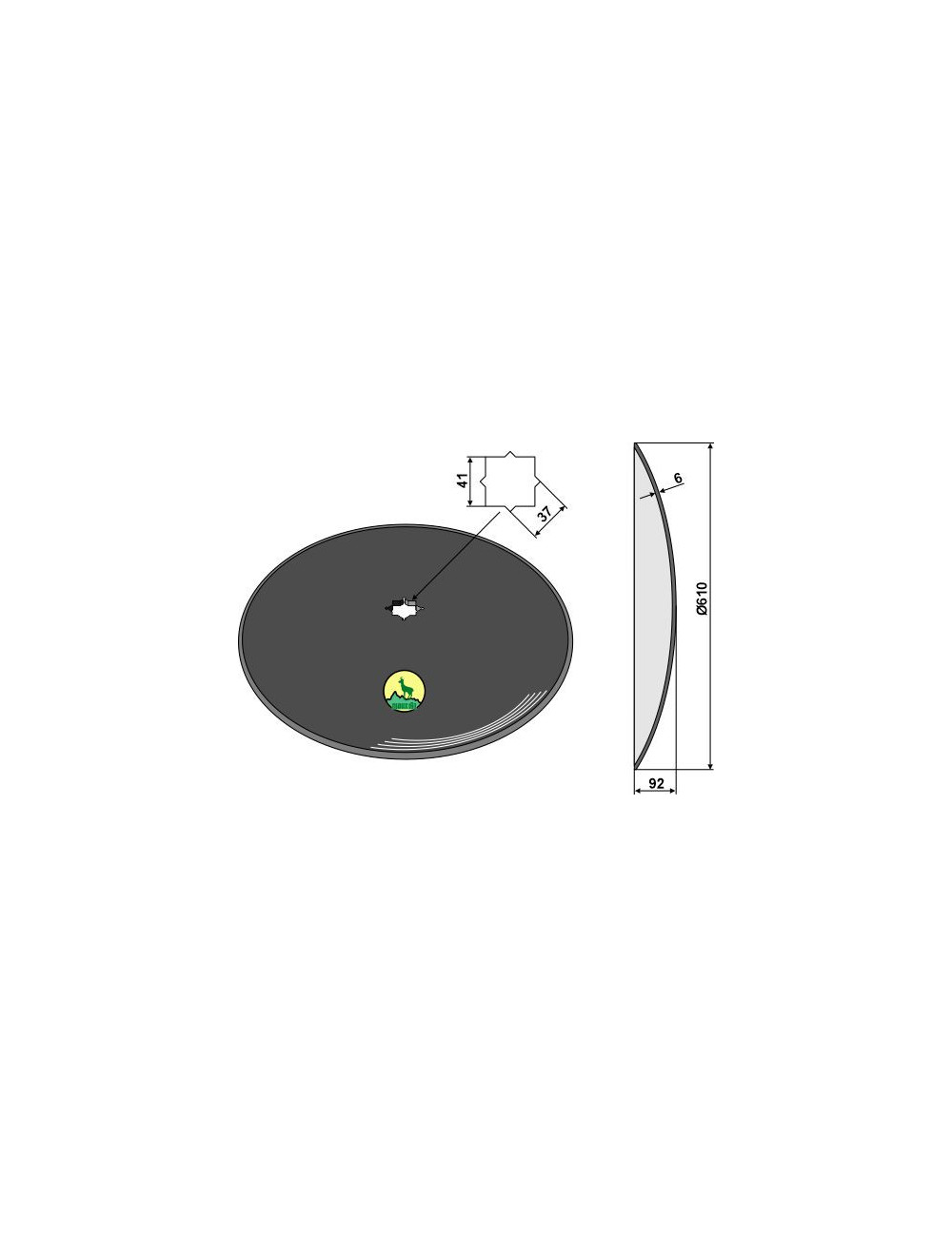 Disque lisse Ø610x6