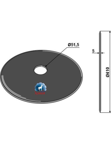 Coutre circulaire Ø410x5