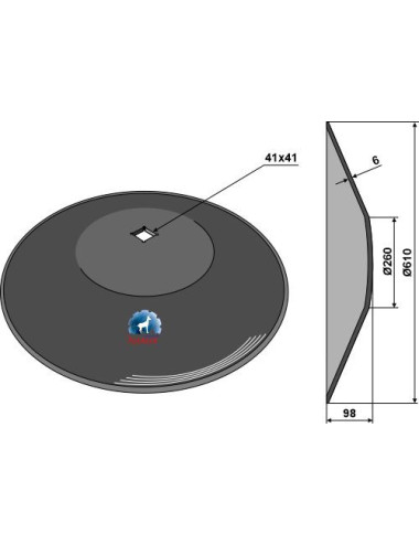 Disque lisse Ø610x6 -...