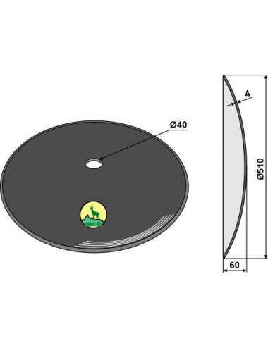 Disque lisse Ø510x4