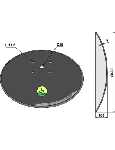 Disque lisse Ø660x5