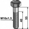 Boulon à tête hexagonale - M16x1,5X55 - 12.9