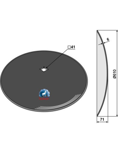 Disque lisse Ø610x6