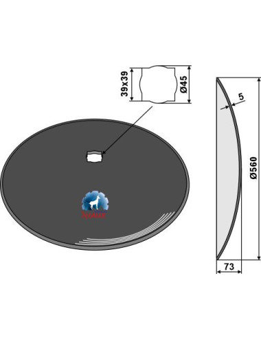 Disque lisse Ø560x5